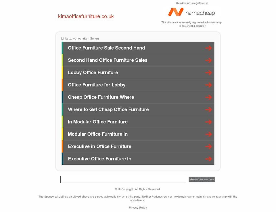 kimaofficefurniture.co.uk shopify website screenshot