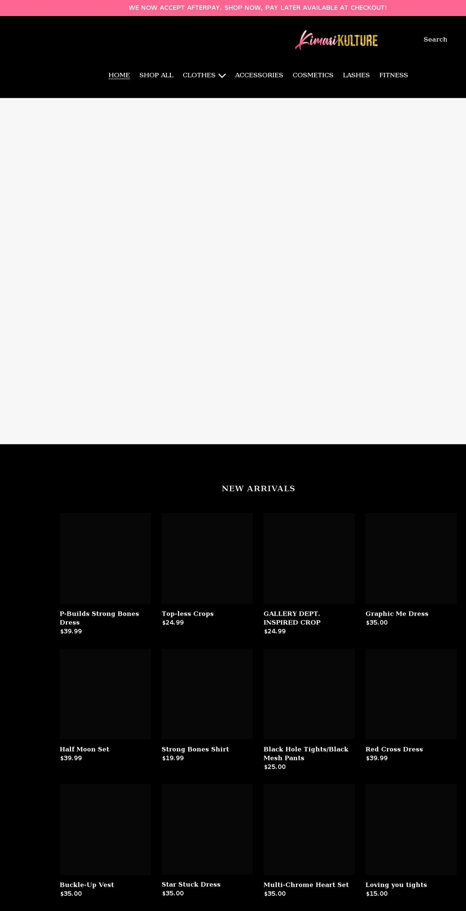 kimarikulture.com shopify website screenshot