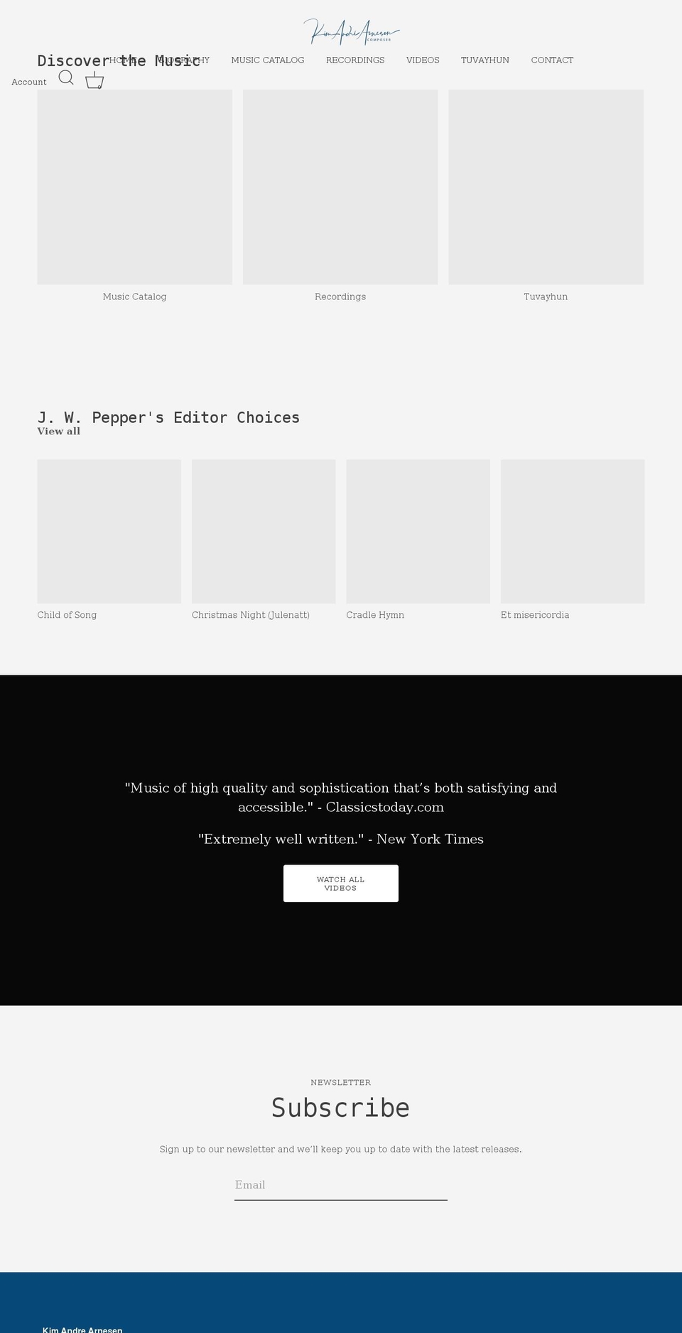 kimarnesen.com shopify website screenshot