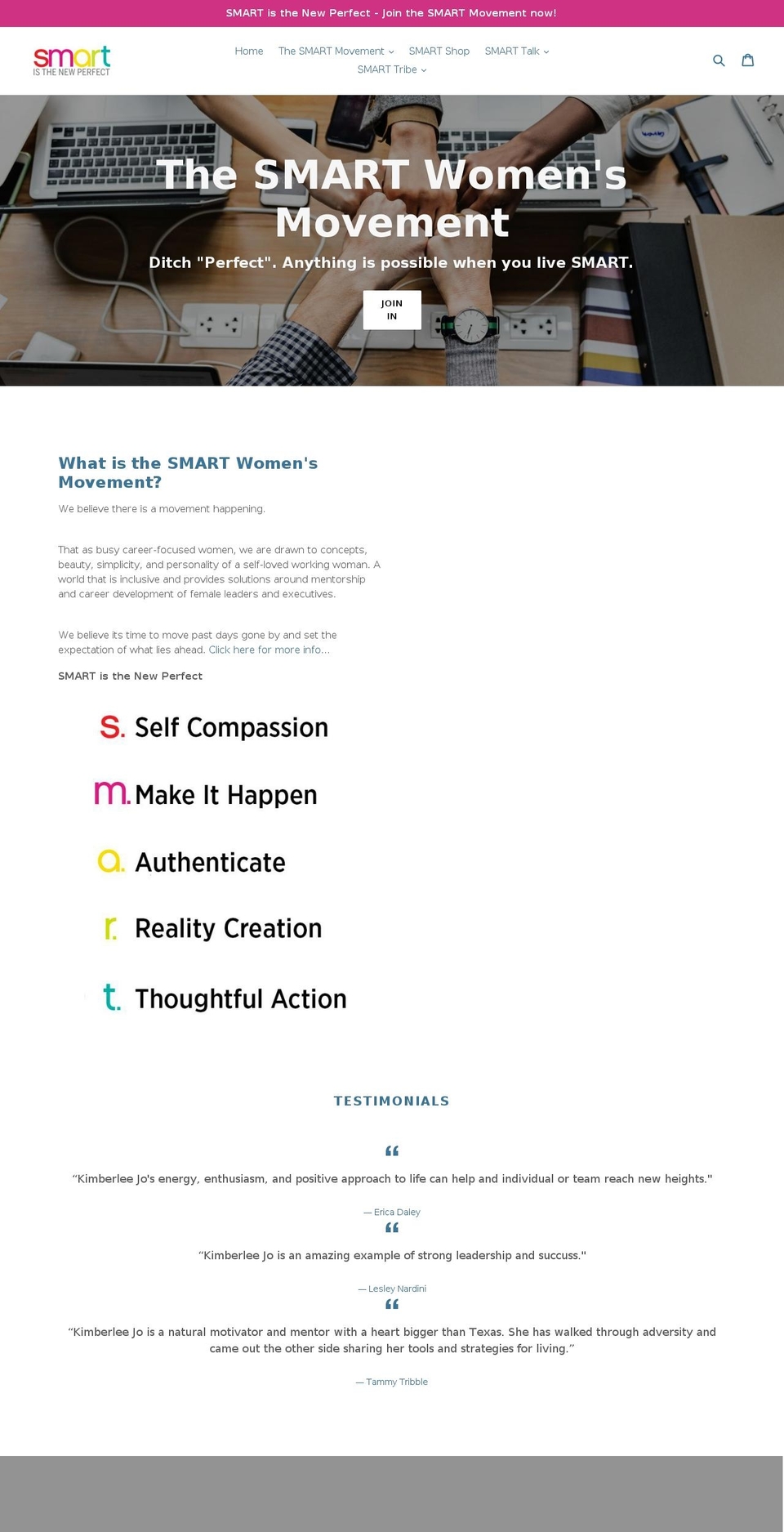 kimberleejo.com — Shopify storefront screenshot
