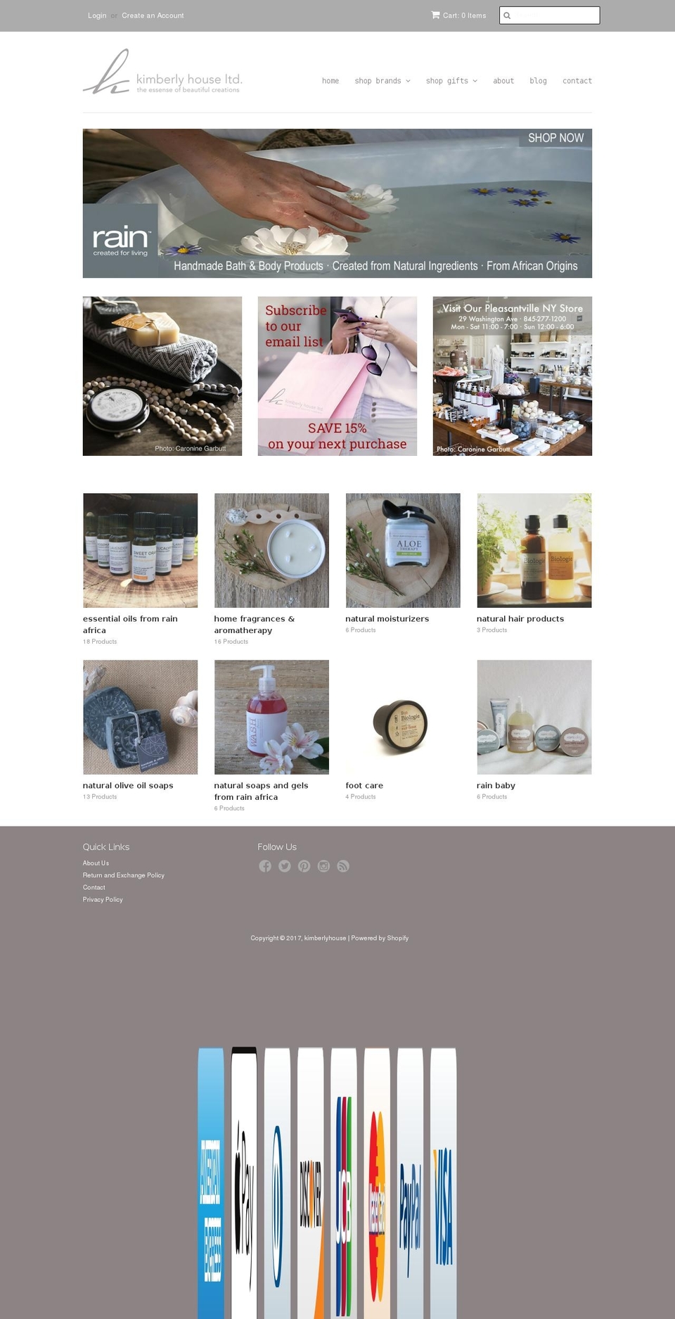 kimberlyhouse.com shopify website screenshot