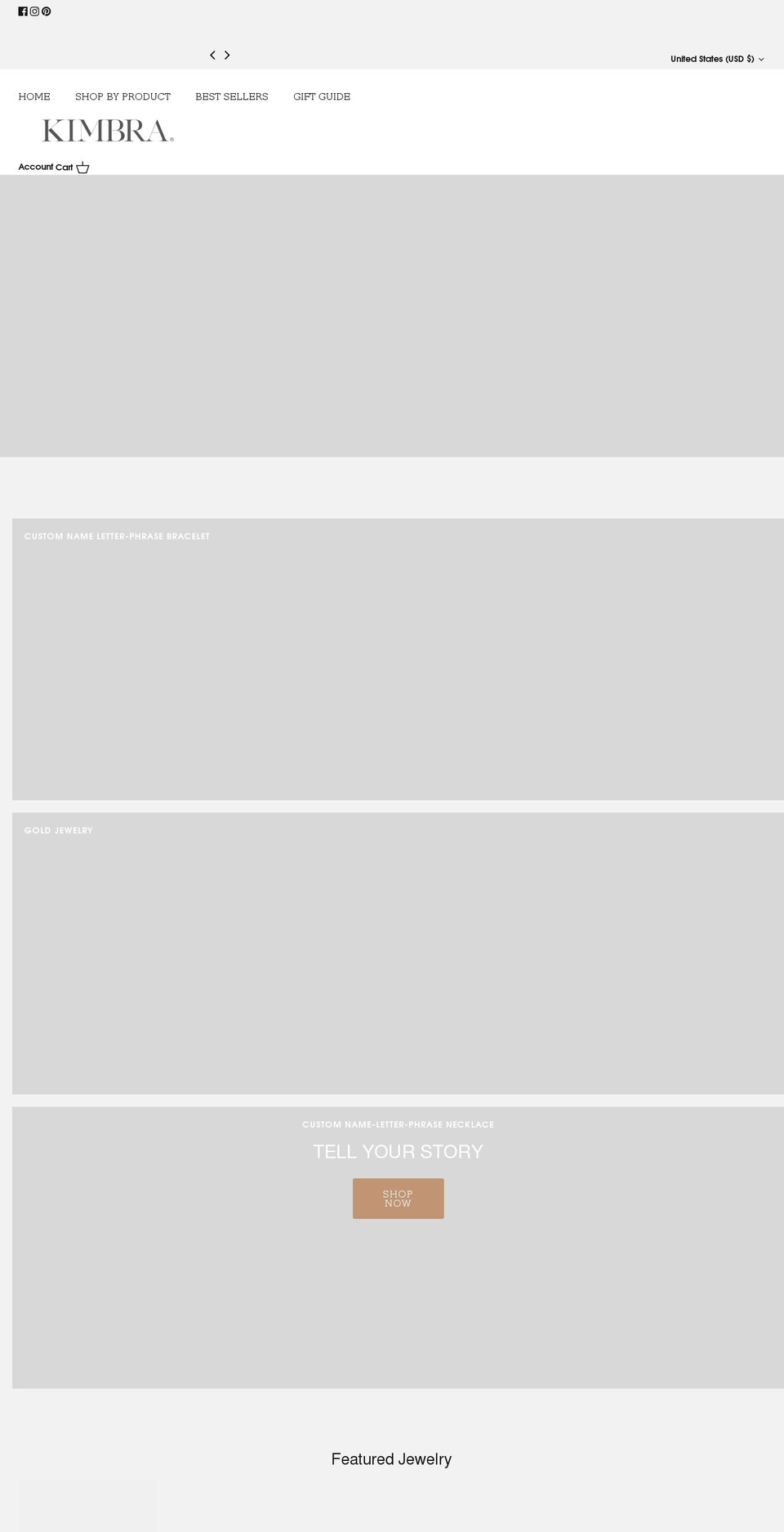kimbra.co shopify website screenshot