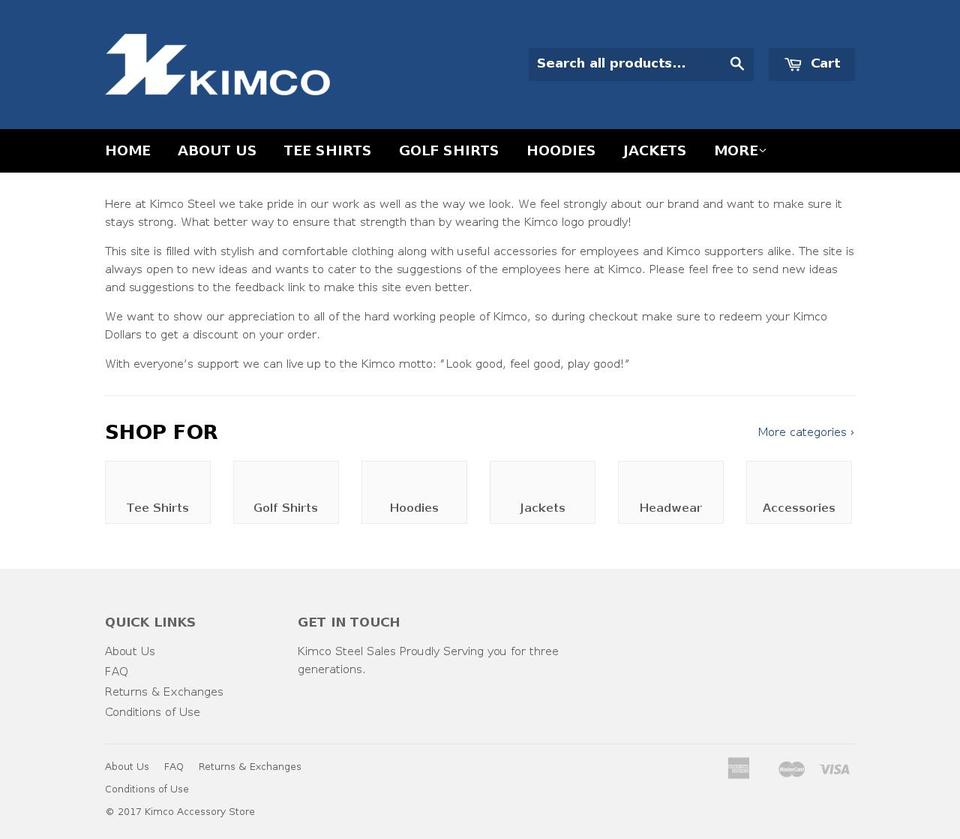 kimcostore.com shopify website screenshot