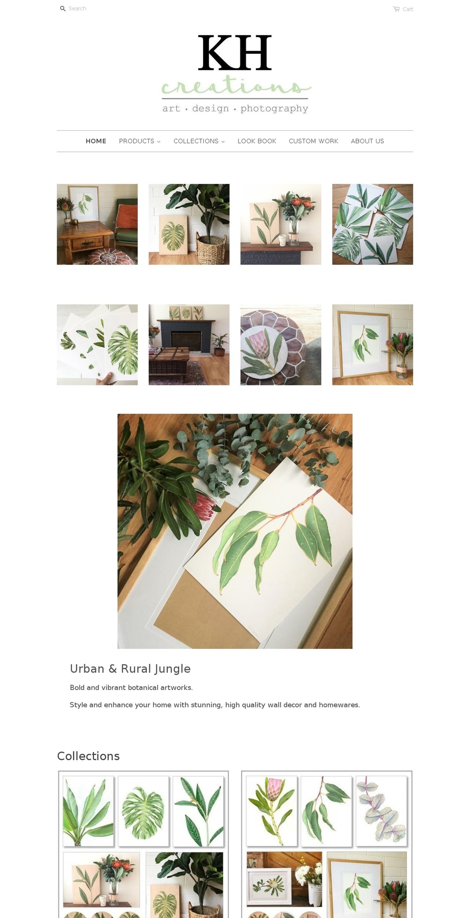 kimhainescreations.com — Shopify storefront screenshot