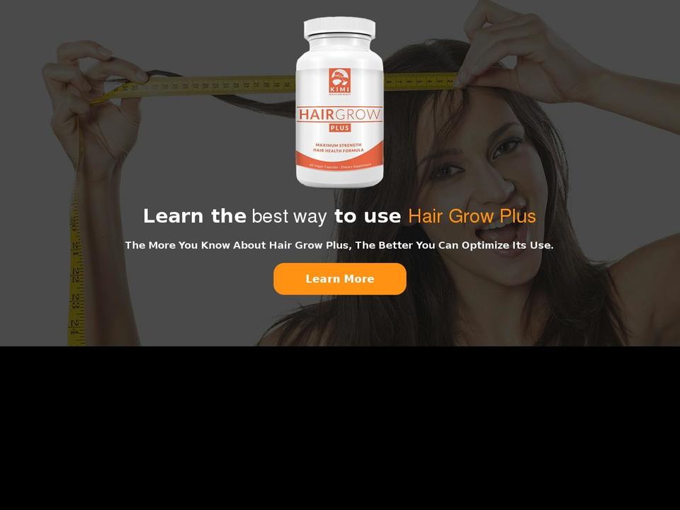 kimihairgrow.com — Shopify storefront screenshot