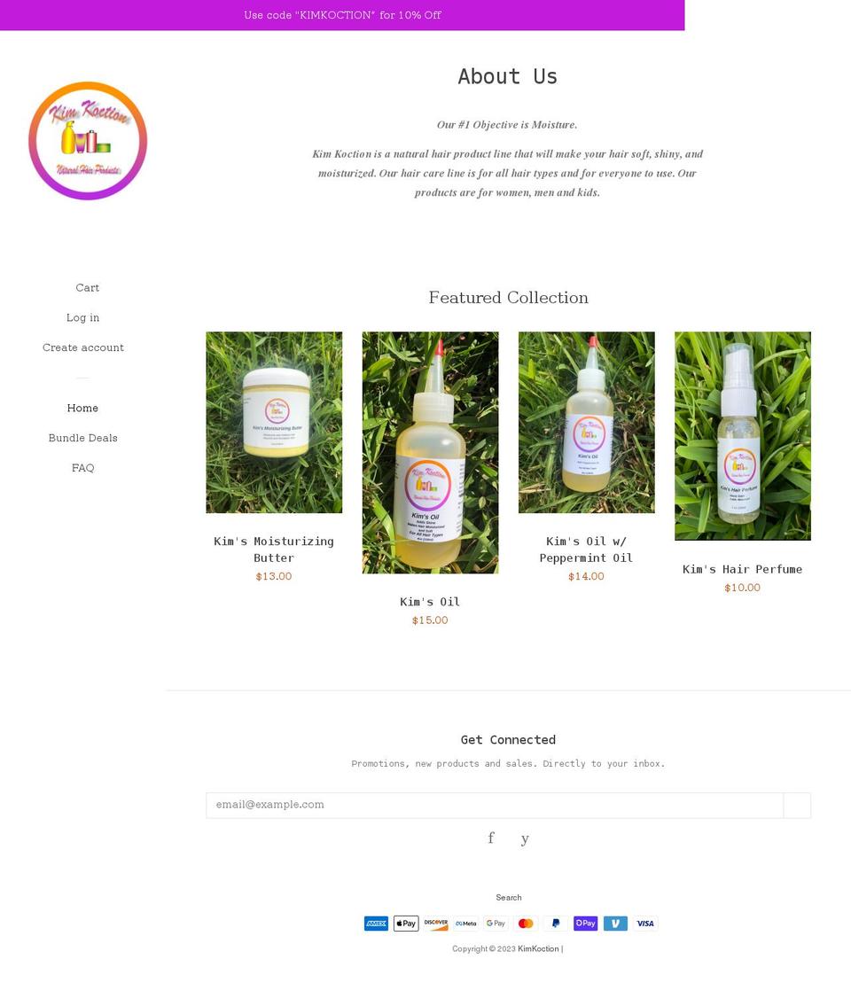 Pop with Installments message Shopify theme site example kimkoction.com