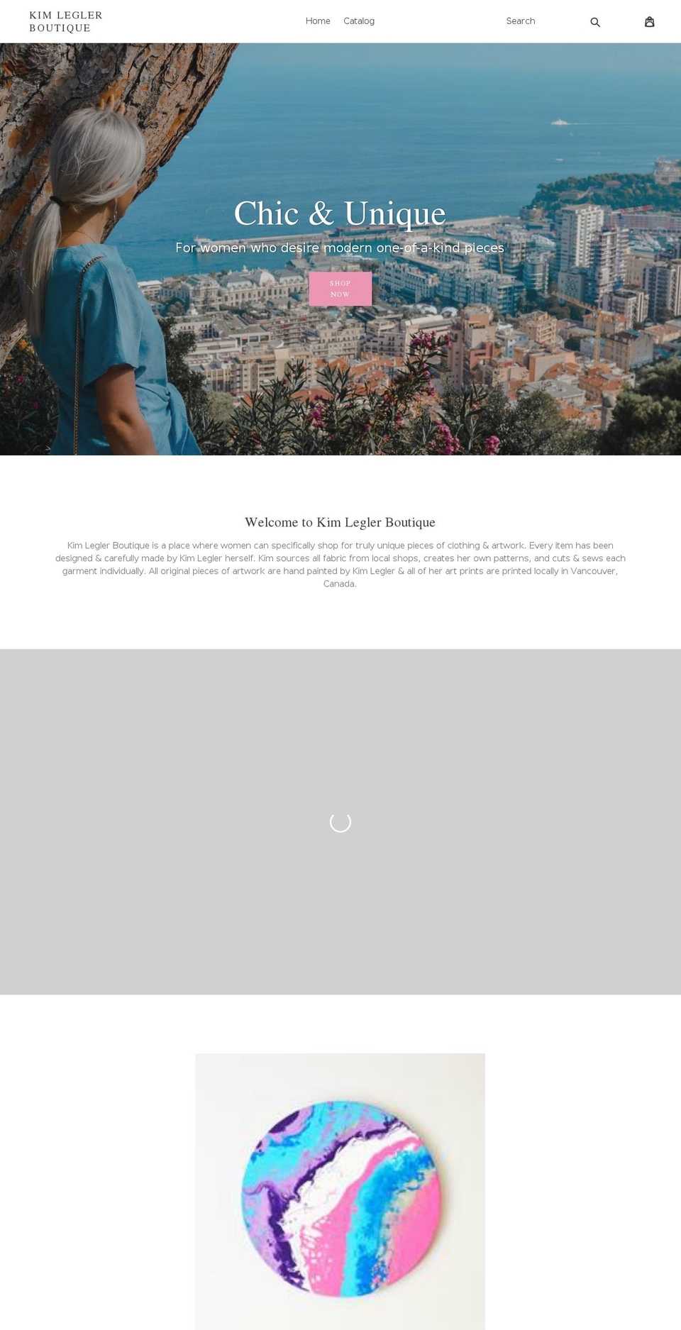 kimlegler.com shopify website screenshot