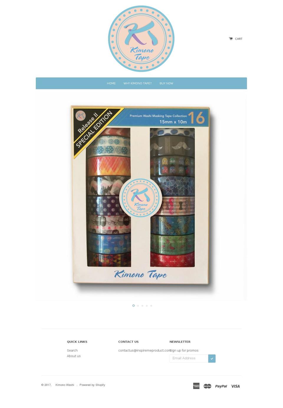 kimonowashi.com shopify website screenshot