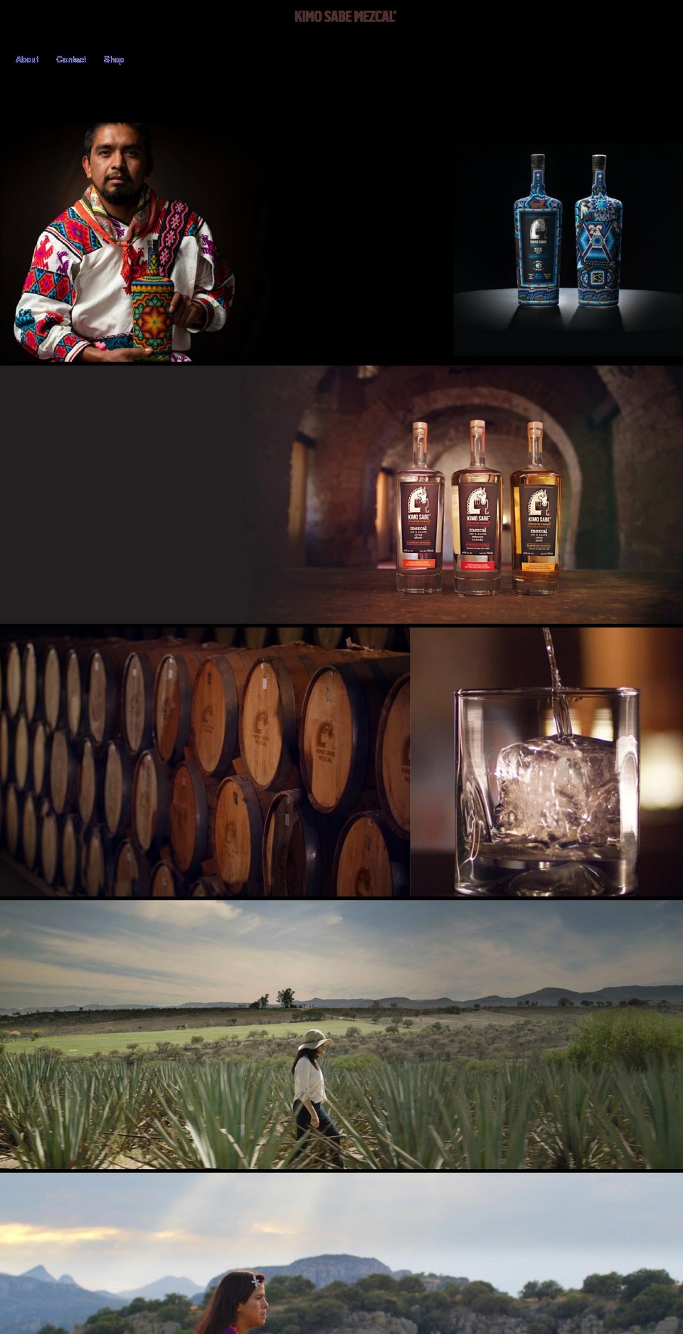 kimosabemezcal.com shopify website screenshot