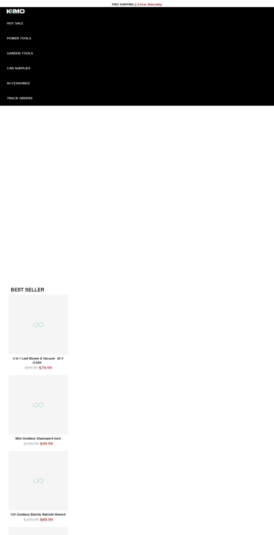 kimotool.com shopify website screenshot