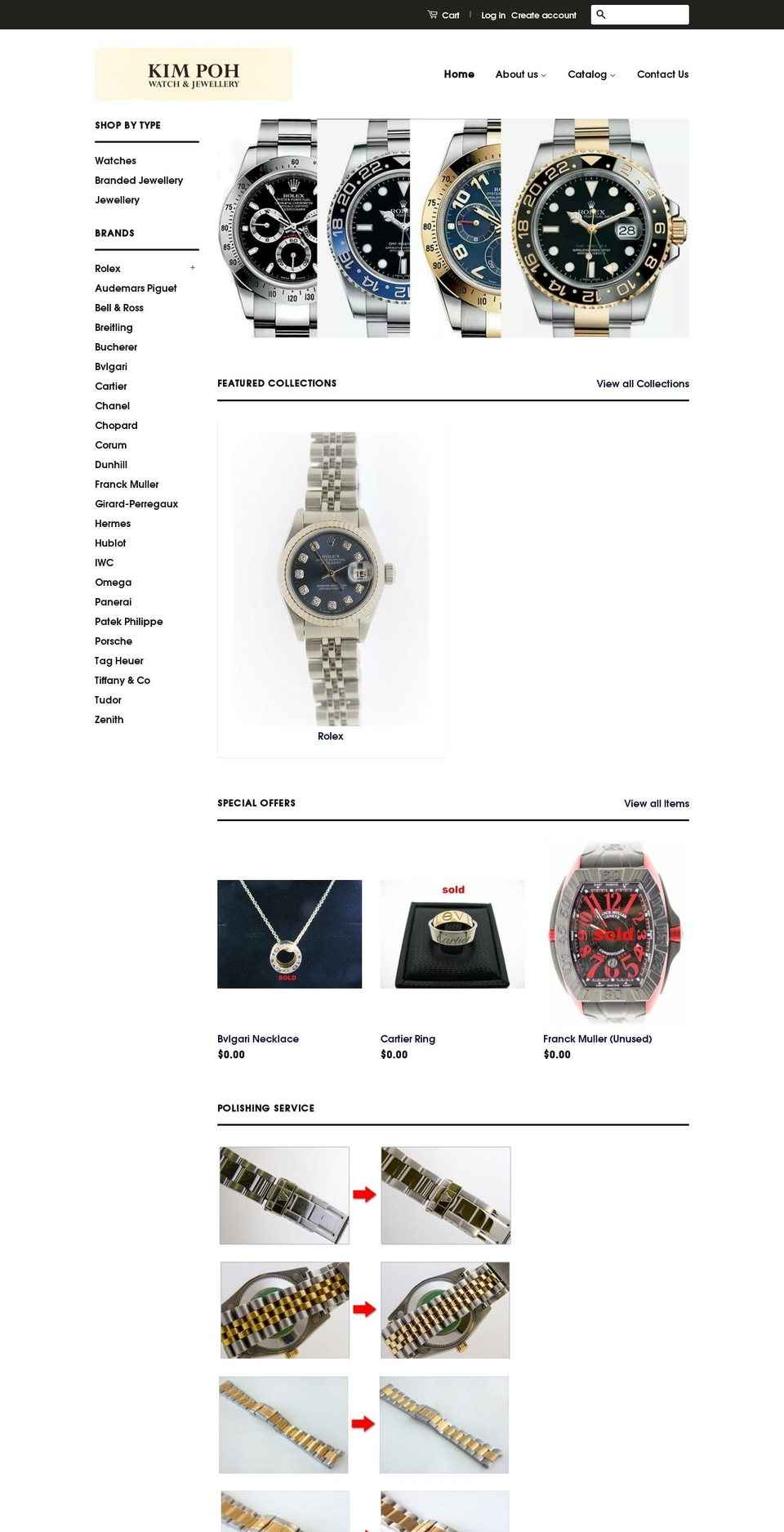 kimpohwatch.com — Shopify storefront screenshot