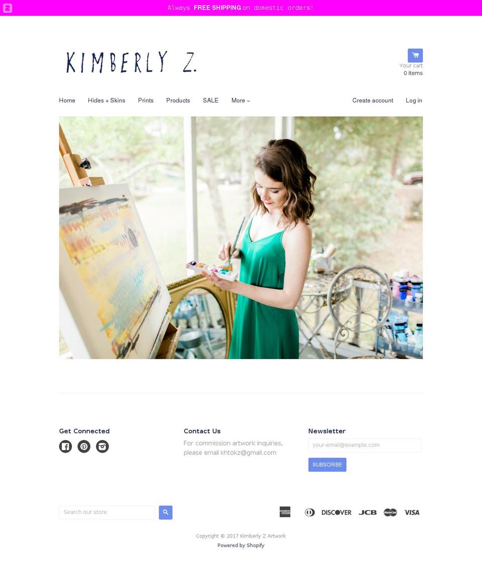 kimsdailydoodles.com shopify website screenshot