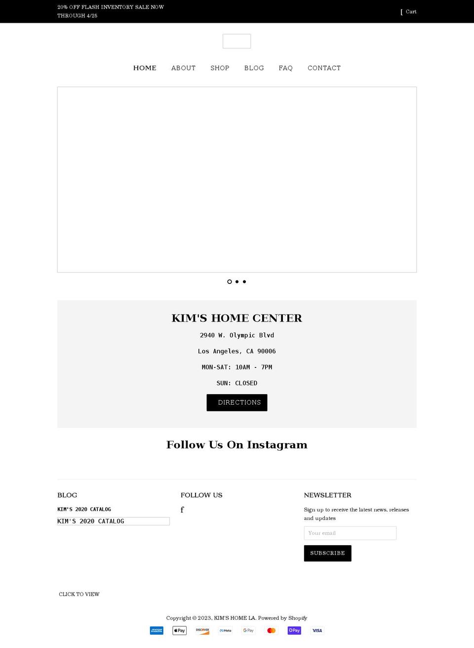 kimshomela.com shopify website screenshot