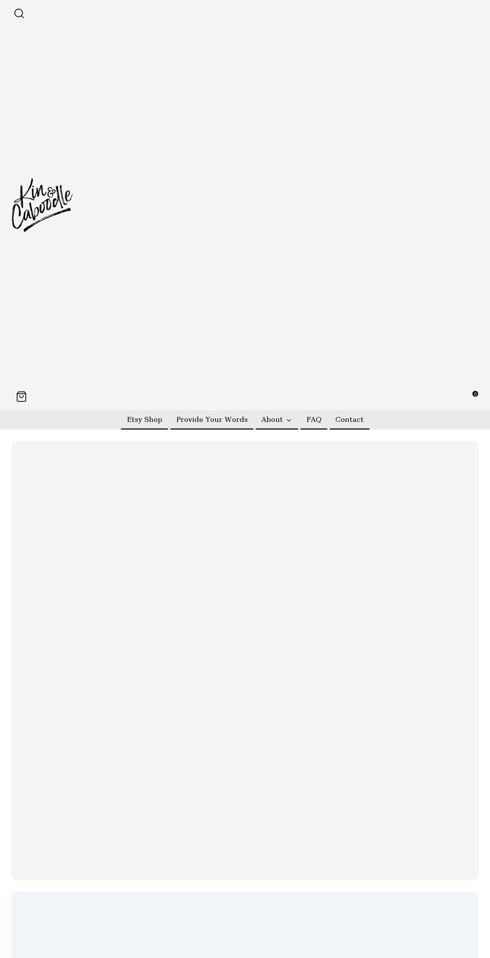 kinandcaboodle.com shopify website screenshot