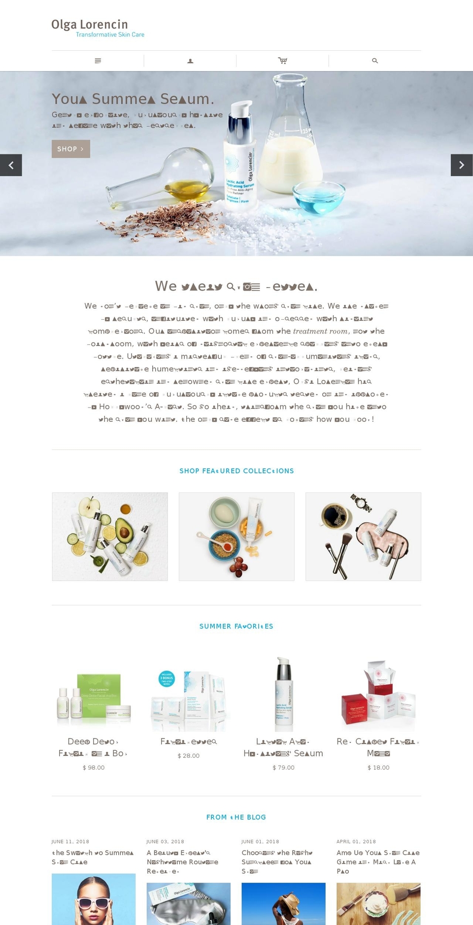 olgalorencinskincare-font-test Shopify theme site example kinaraspa.com