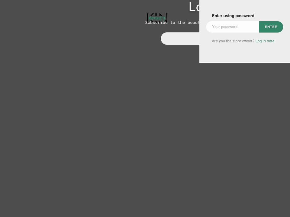 kinbeautystore.com shopify website screenshot