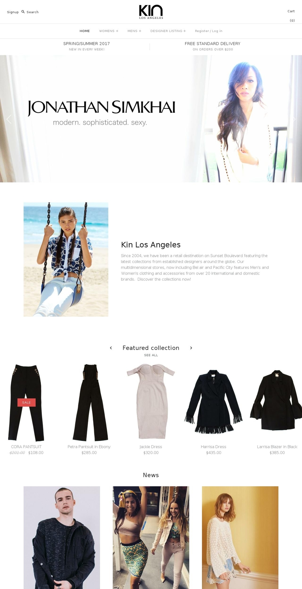 kinboutique.com shopify website screenshot