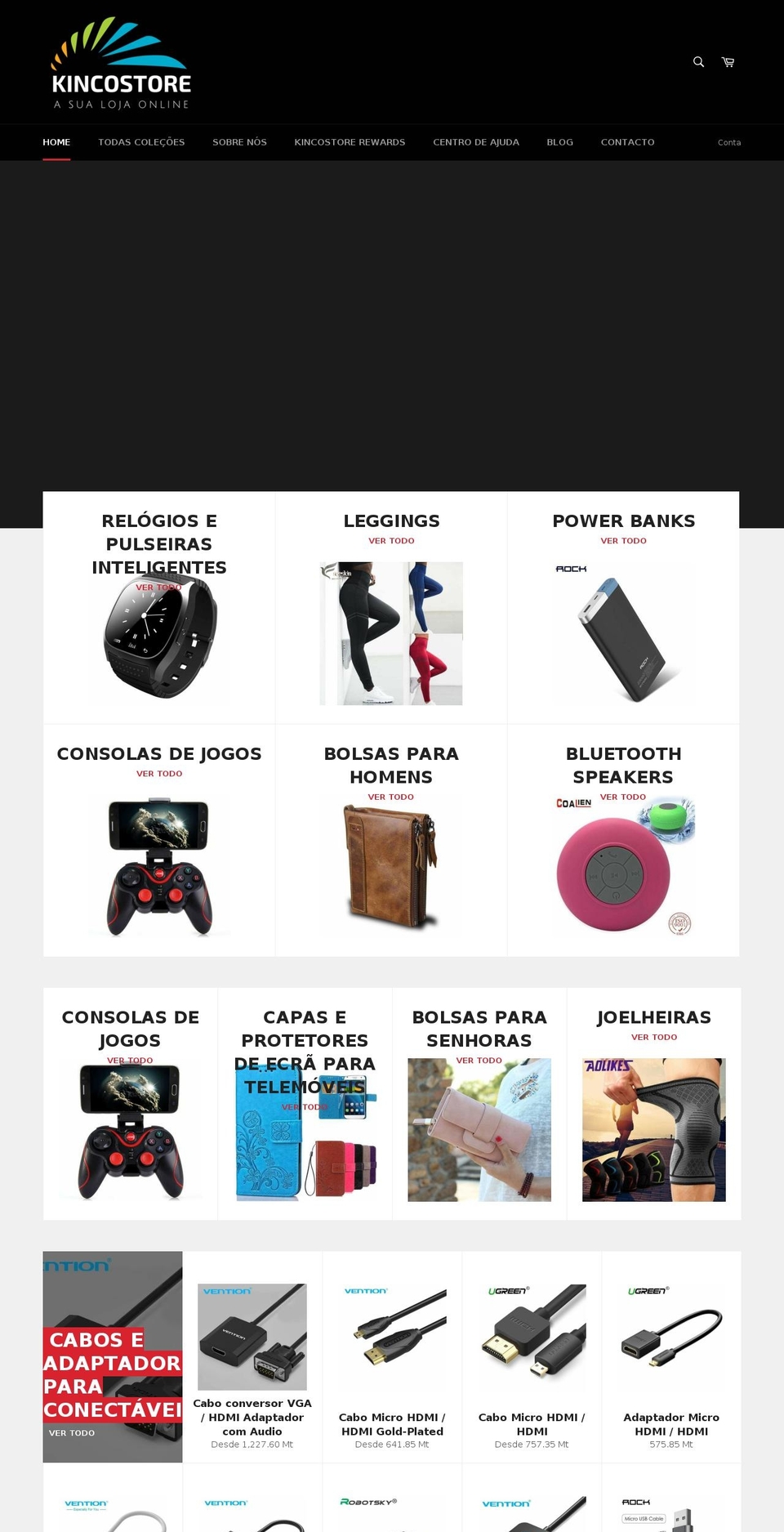 kincostore.com — Shopify storefront screenshot