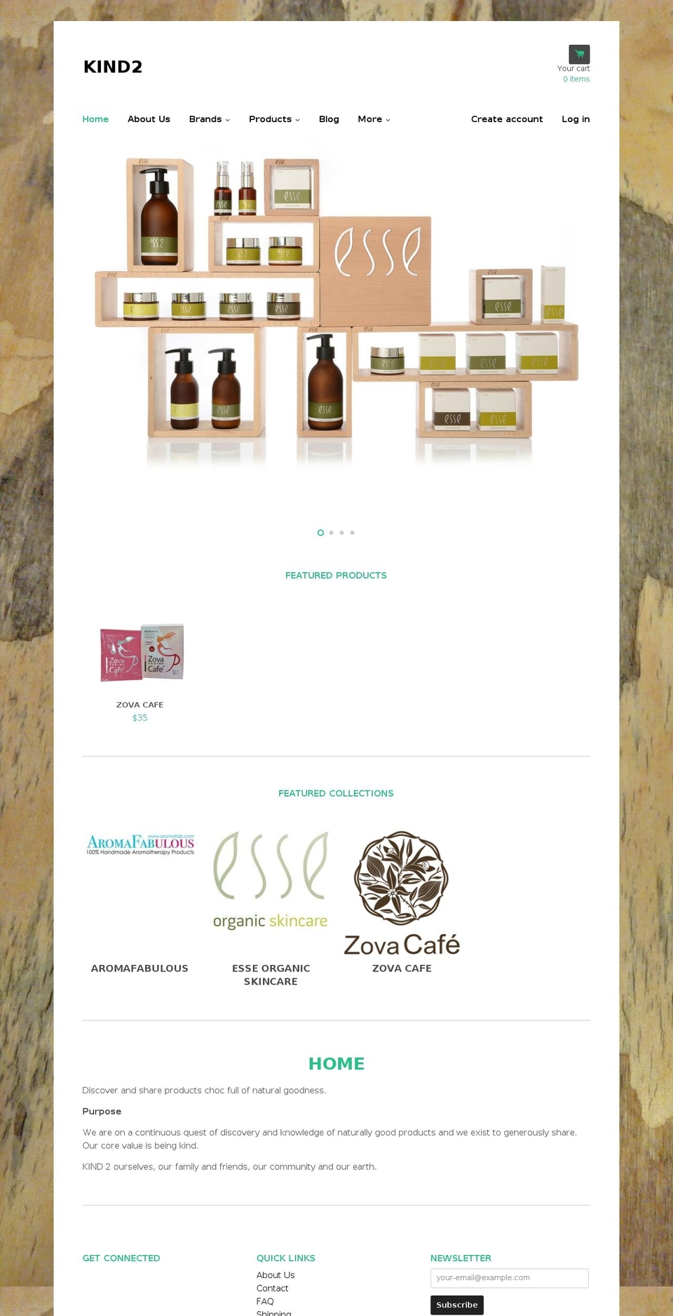 kind2.com shopify website screenshot