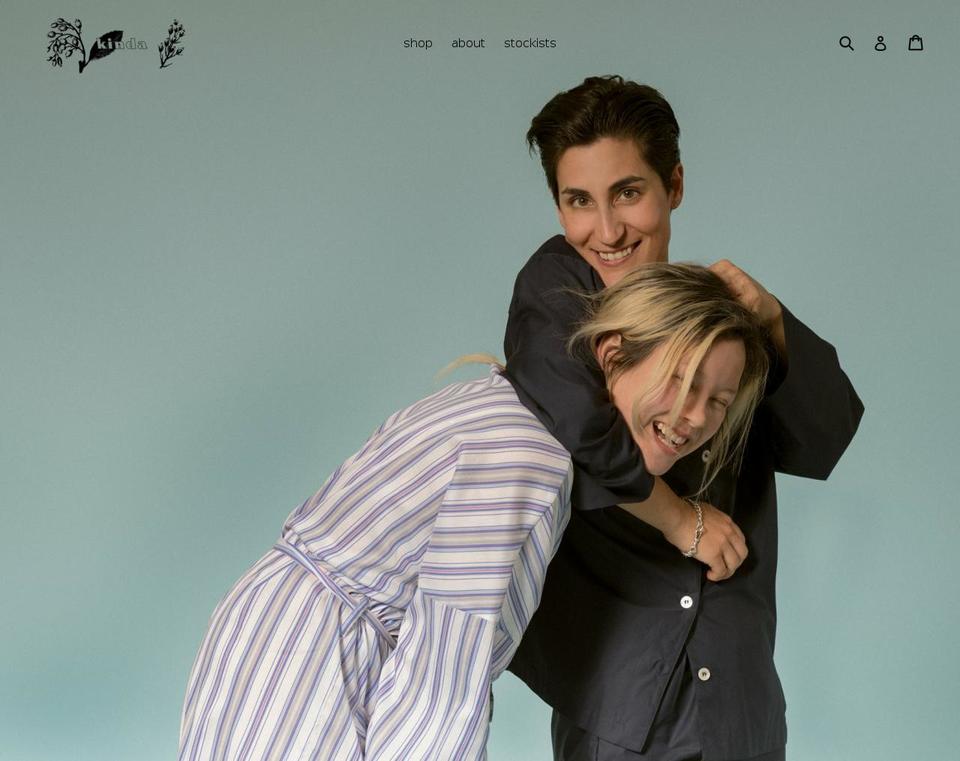 kindasleepwear.com — Shopify storefront screenshot
