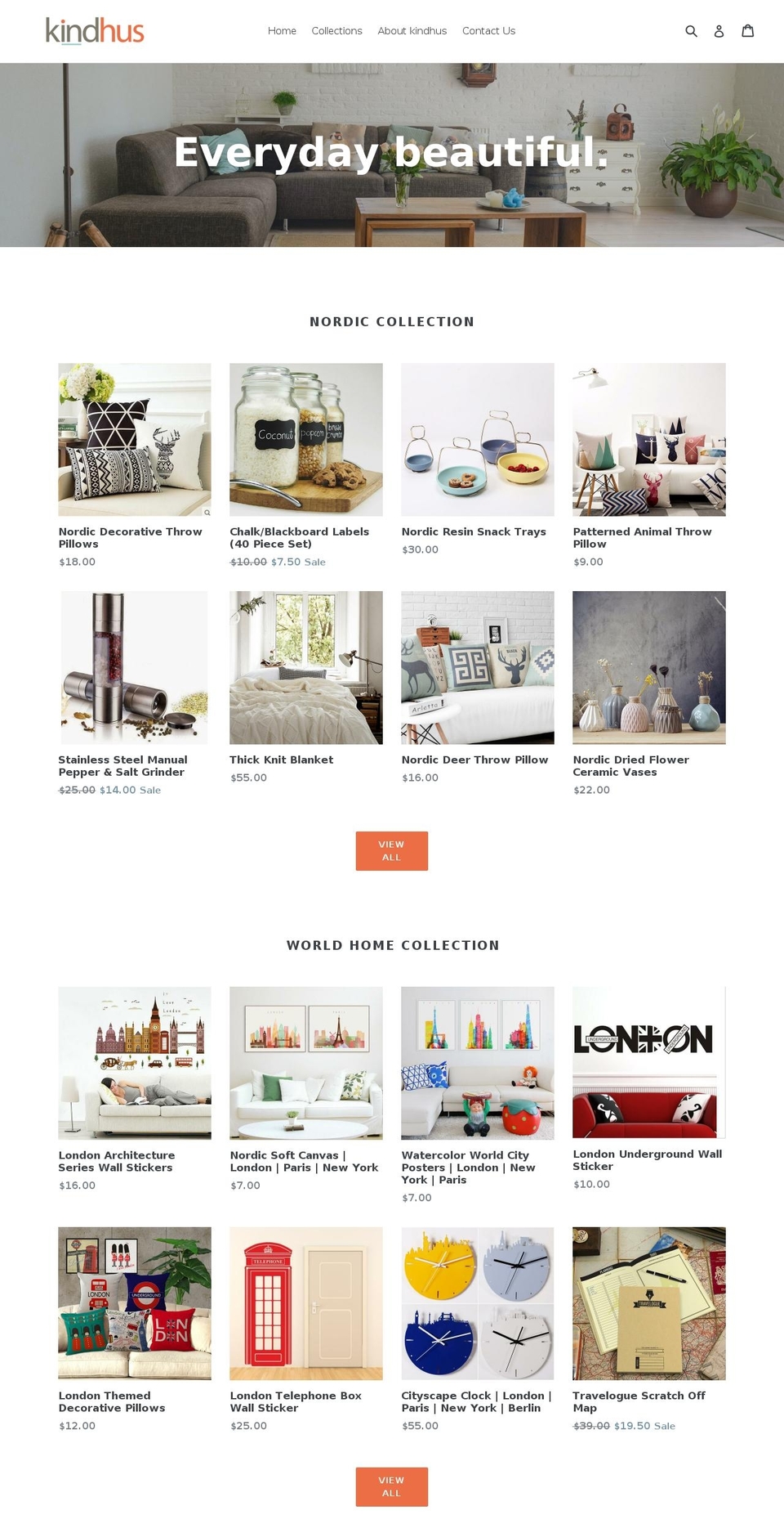 kindcasa.com — Shopify storefront screenshot