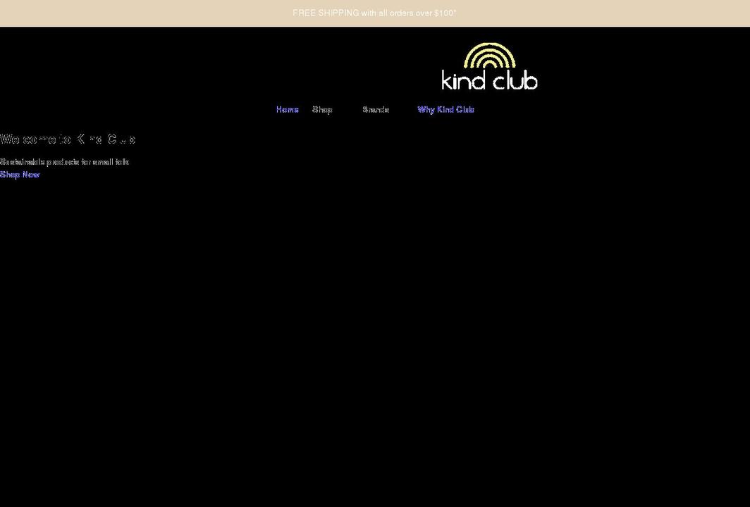 kindclub.com.au shopify website screenshot