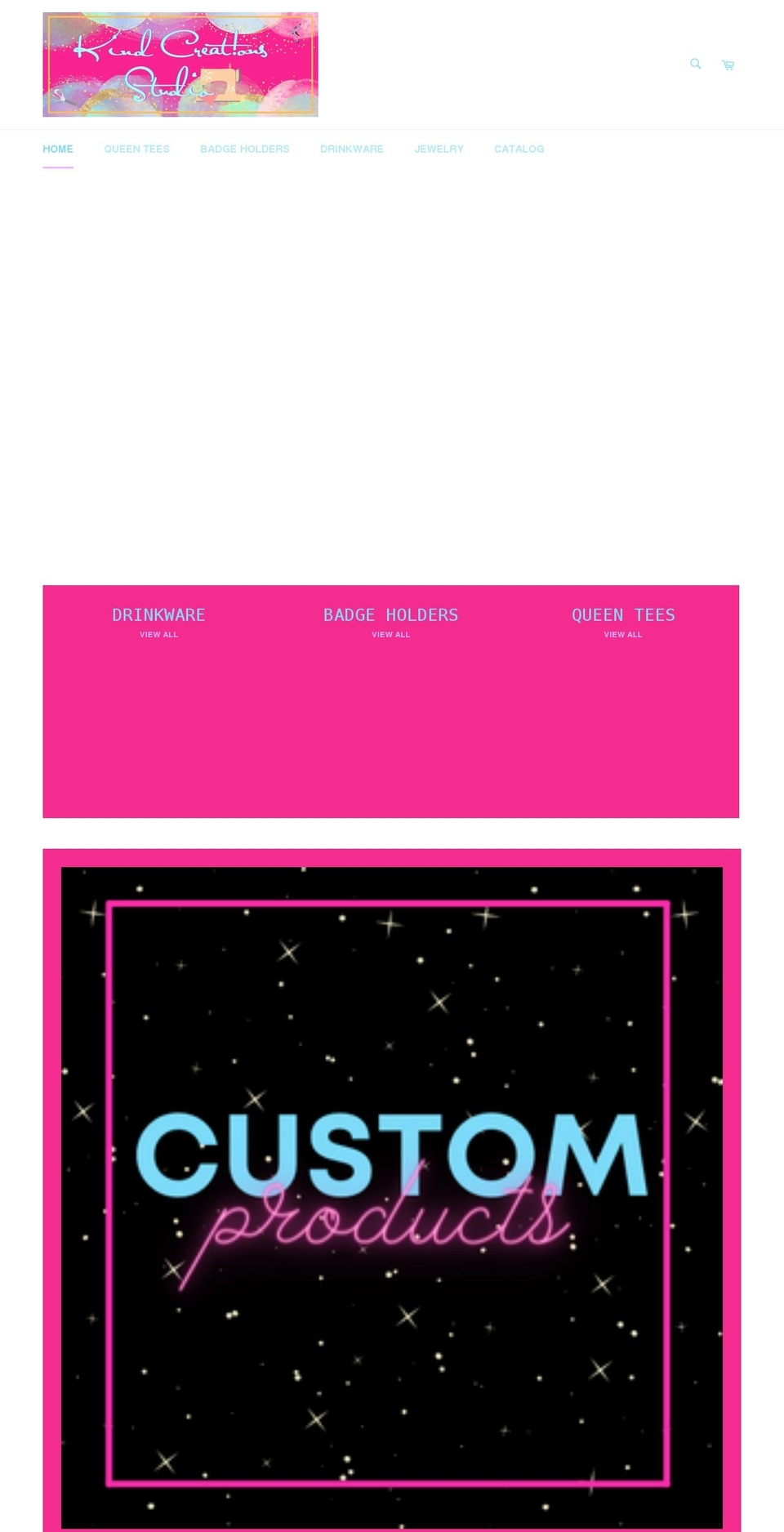 kindcreationsstudio.com shopify website screenshot