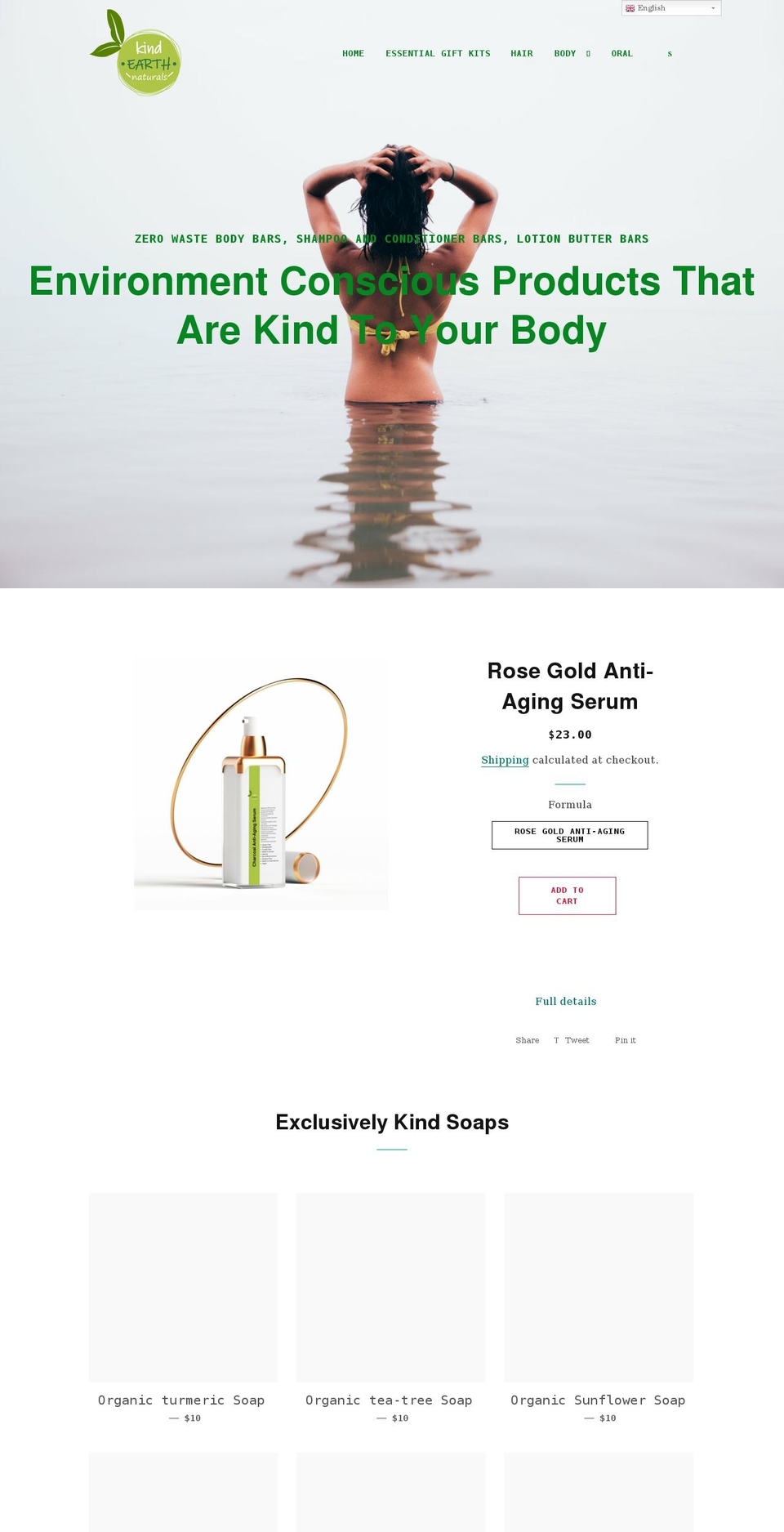 kindearthph.com shopify website screenshot