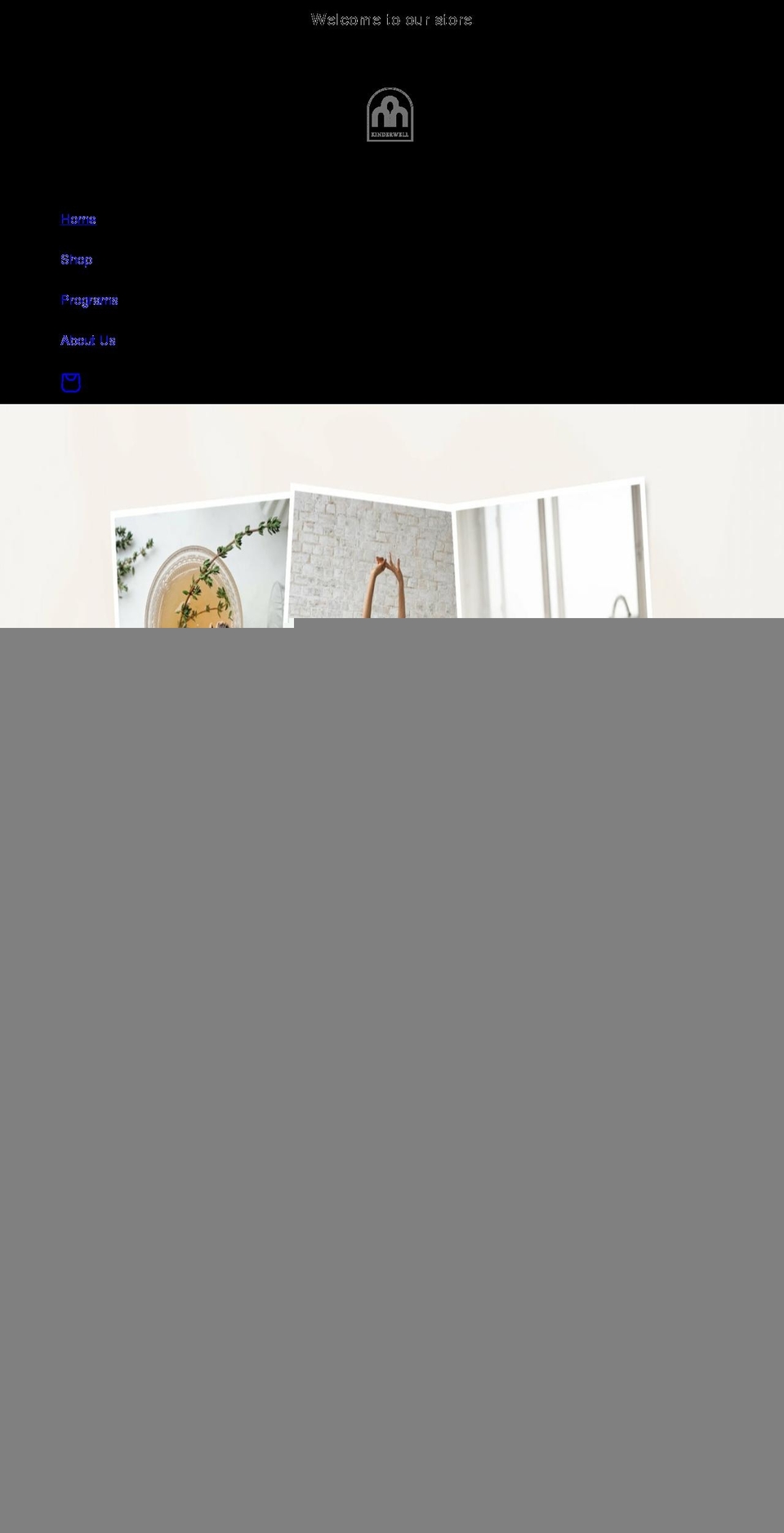 kinder-well.com shopify website screenshot