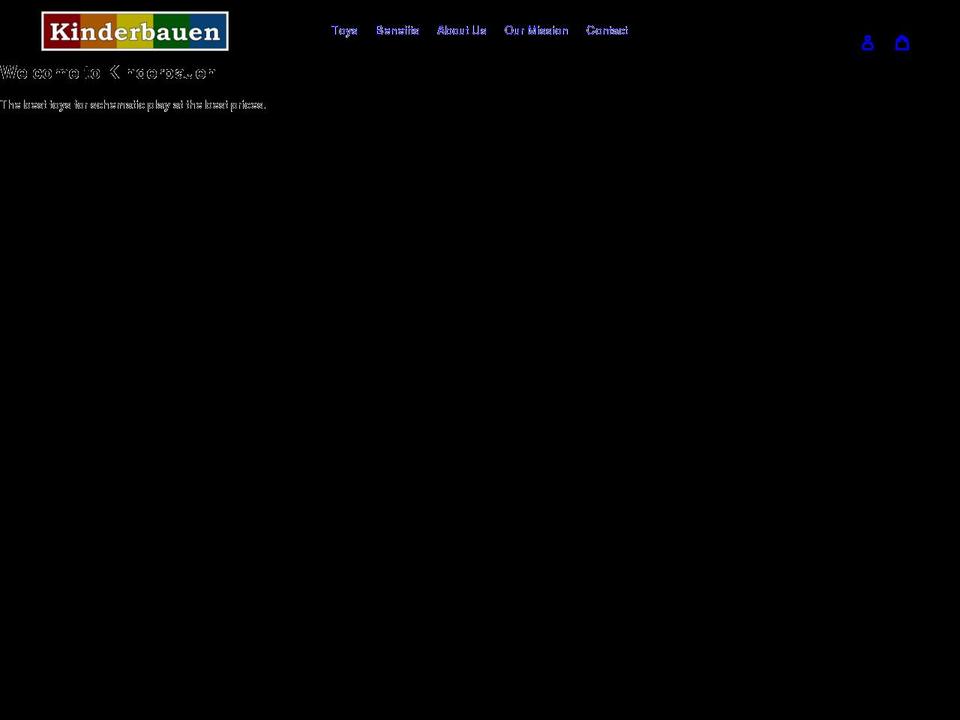 kinderbauen.com.au shopify website screenshot