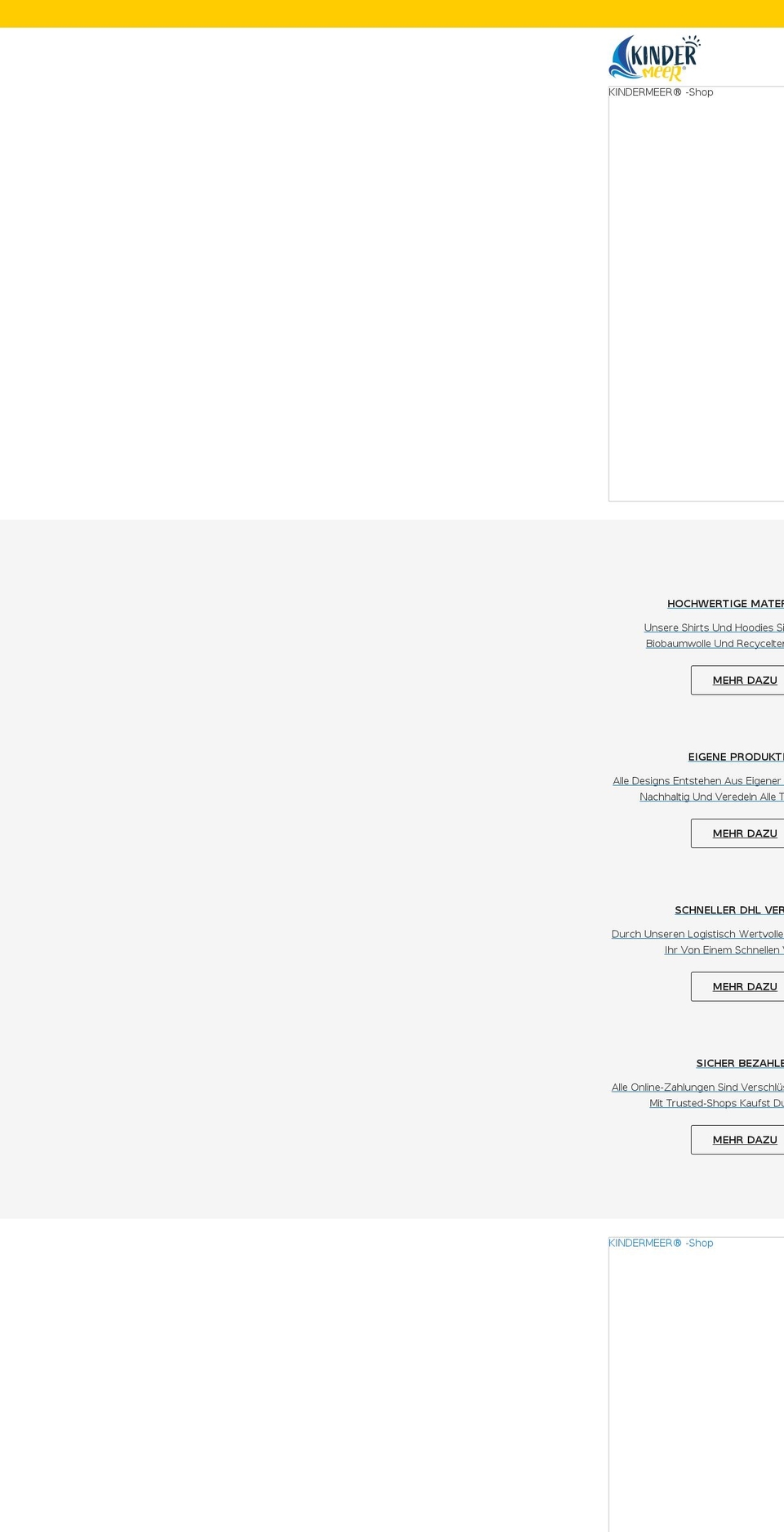 kindermeer-shop.de shopify website screenshot
