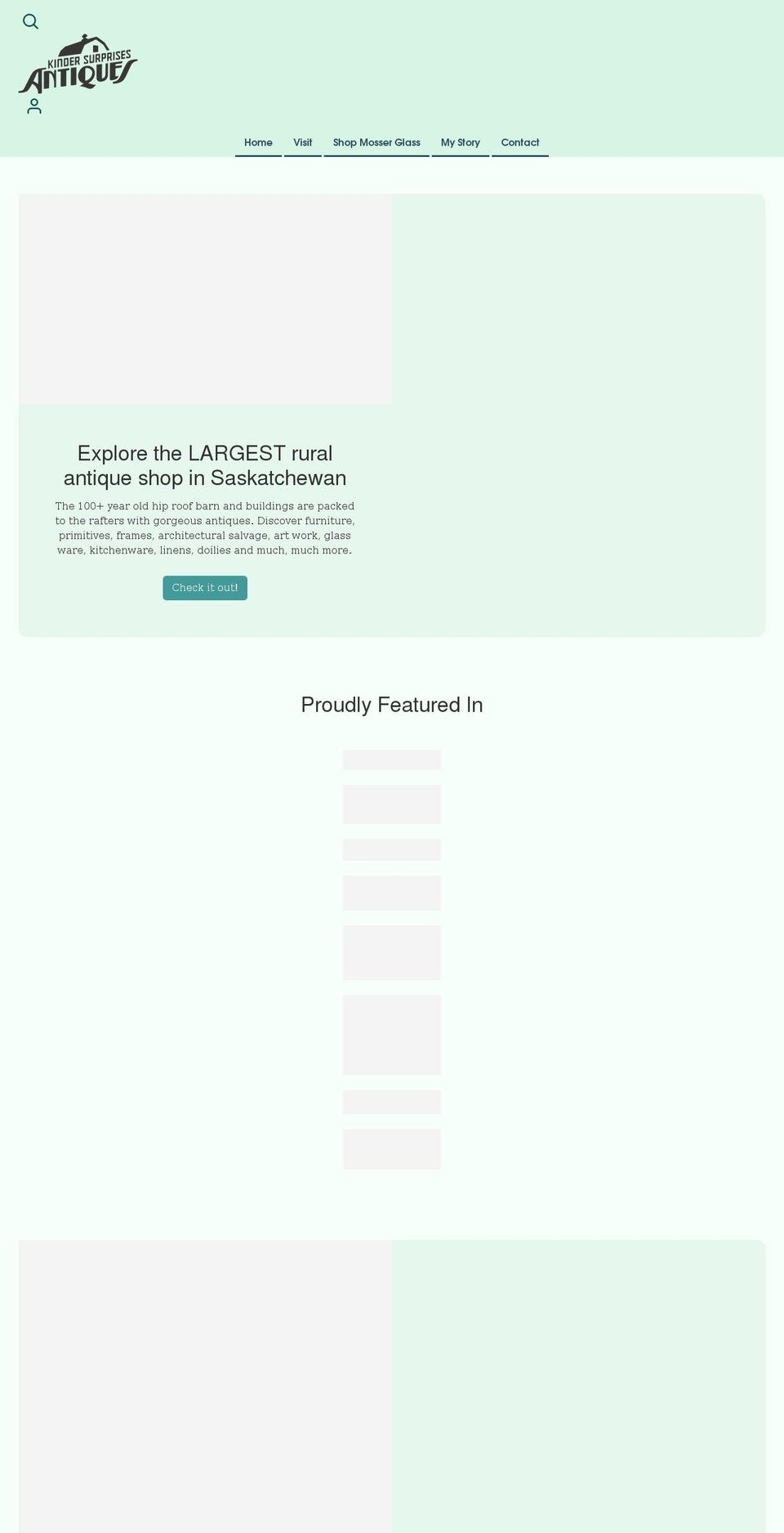 kindersurprisesantiques.com shopify website screenshot