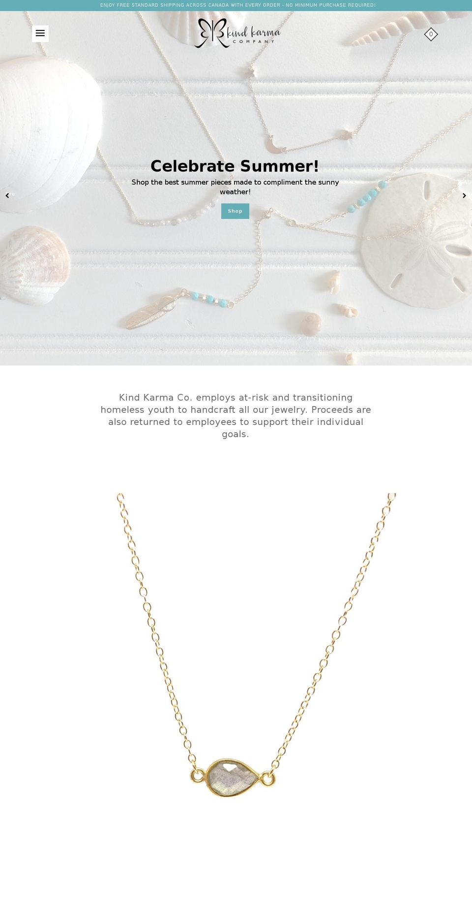 kindkarmaco.com — Shopify storefront screenshot