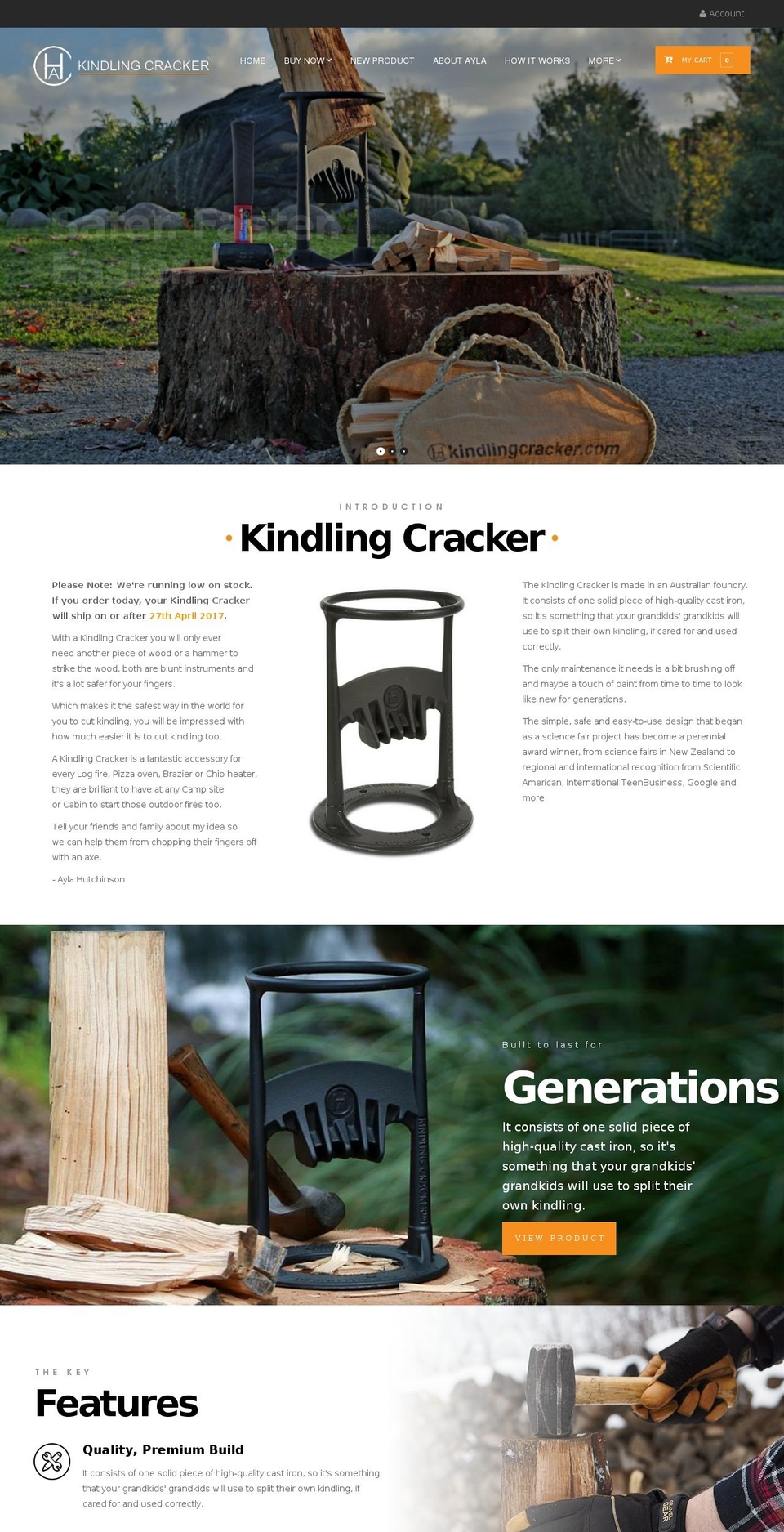 Kindling Cracker Wonderlab Edit Shopify theme site example kindlingcrackers.com