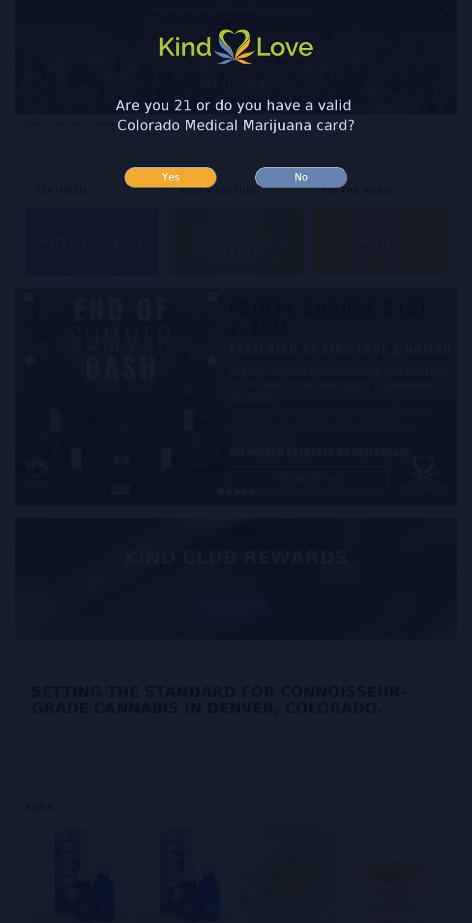 kindlove.com — Shopify storefront screenshot