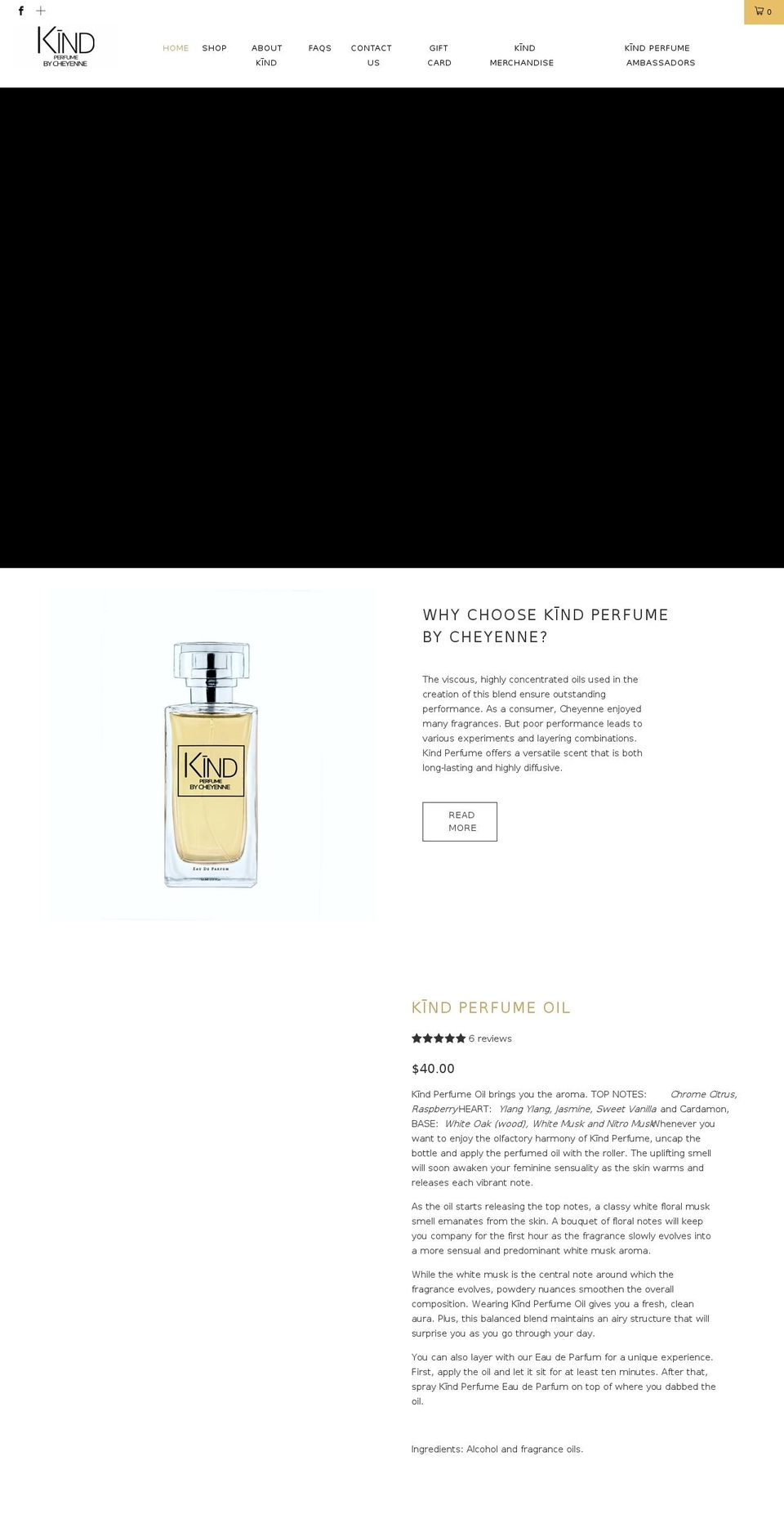 Dubai Shopify theme site example kindperfume.com