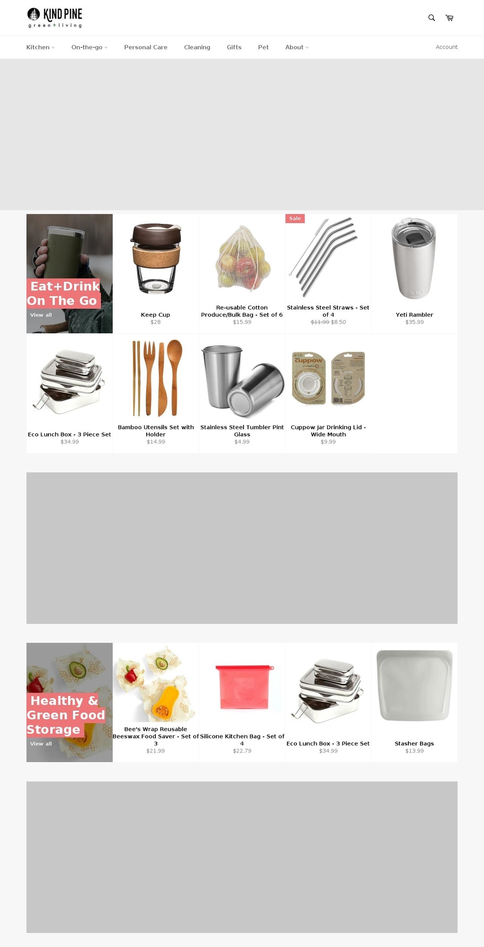 kindpine.com — Shopify storefront screenshot