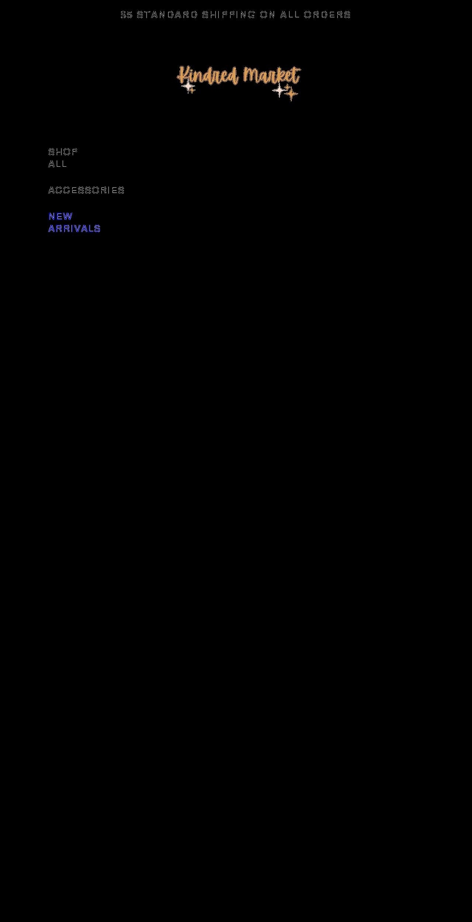kindredmarketboutique.com shopify website screenshot