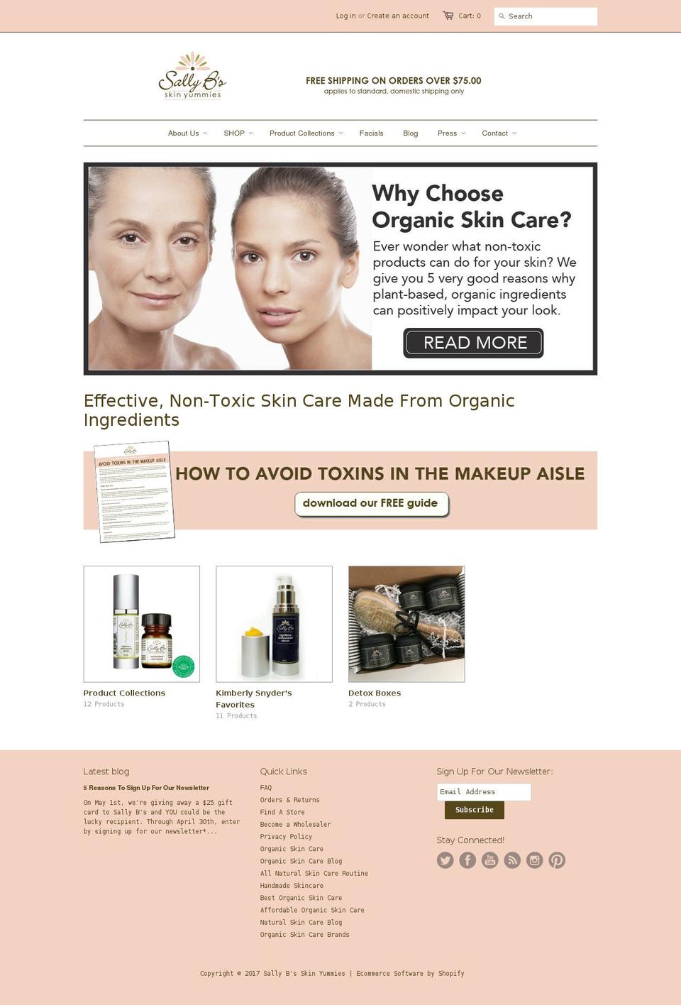 kindredspiritskincare.com shopify website screenshot