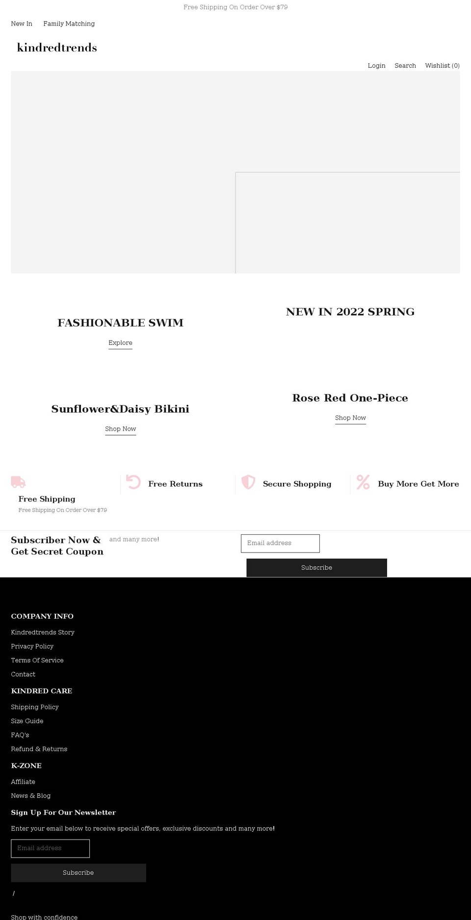 123 Shopify theme site example kindredtrends.com