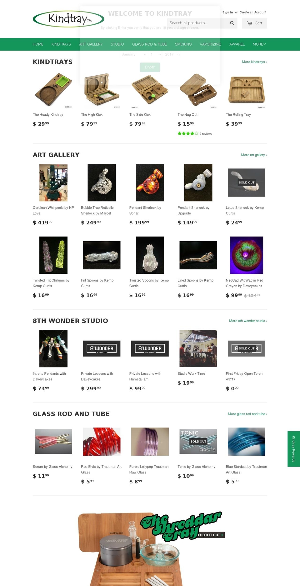 kindtray.com shopify website screenshot