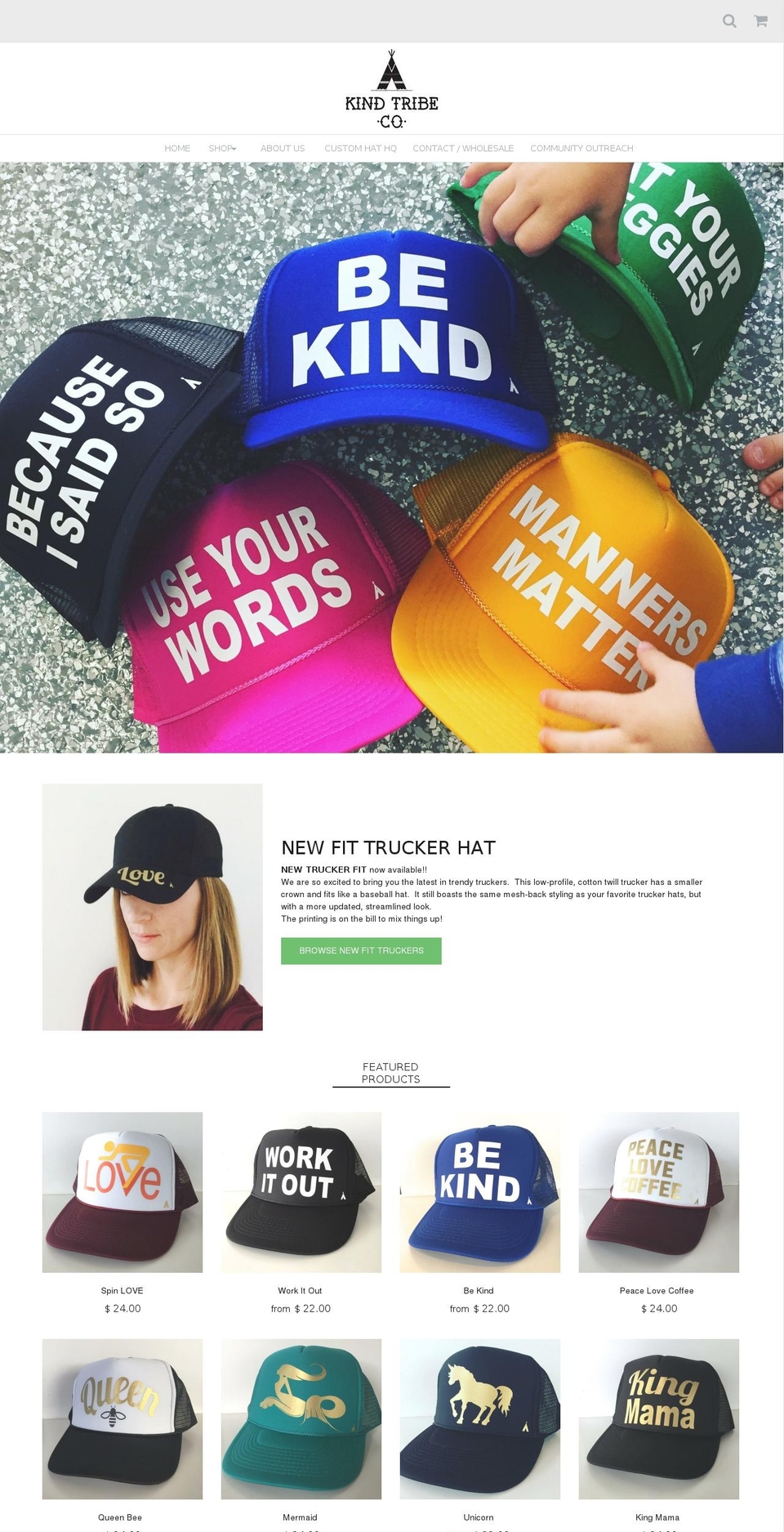 kindtribekids.com shopify website screenshot