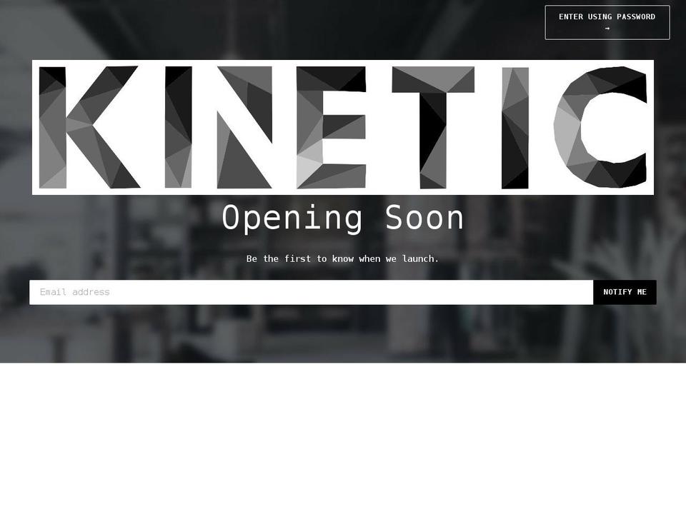 Main_Theme Shopify theme site example kinetic-shop.com