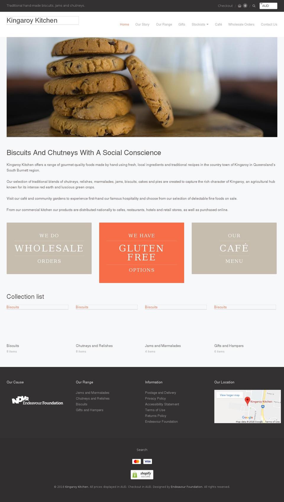 kingaroykitchen.com.au shopify website screenshot