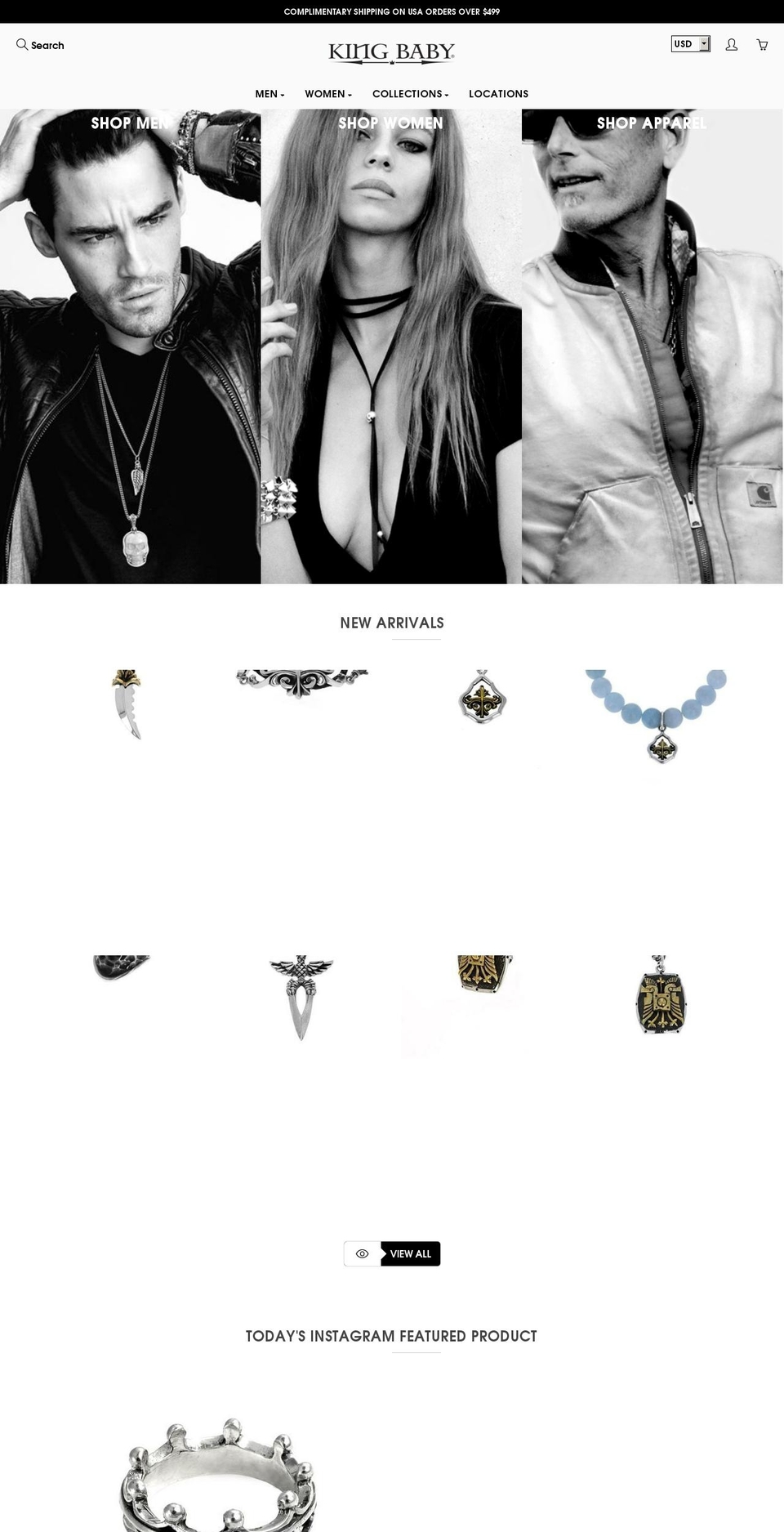 kingbabycafe.com — Shopify storefront screenshot