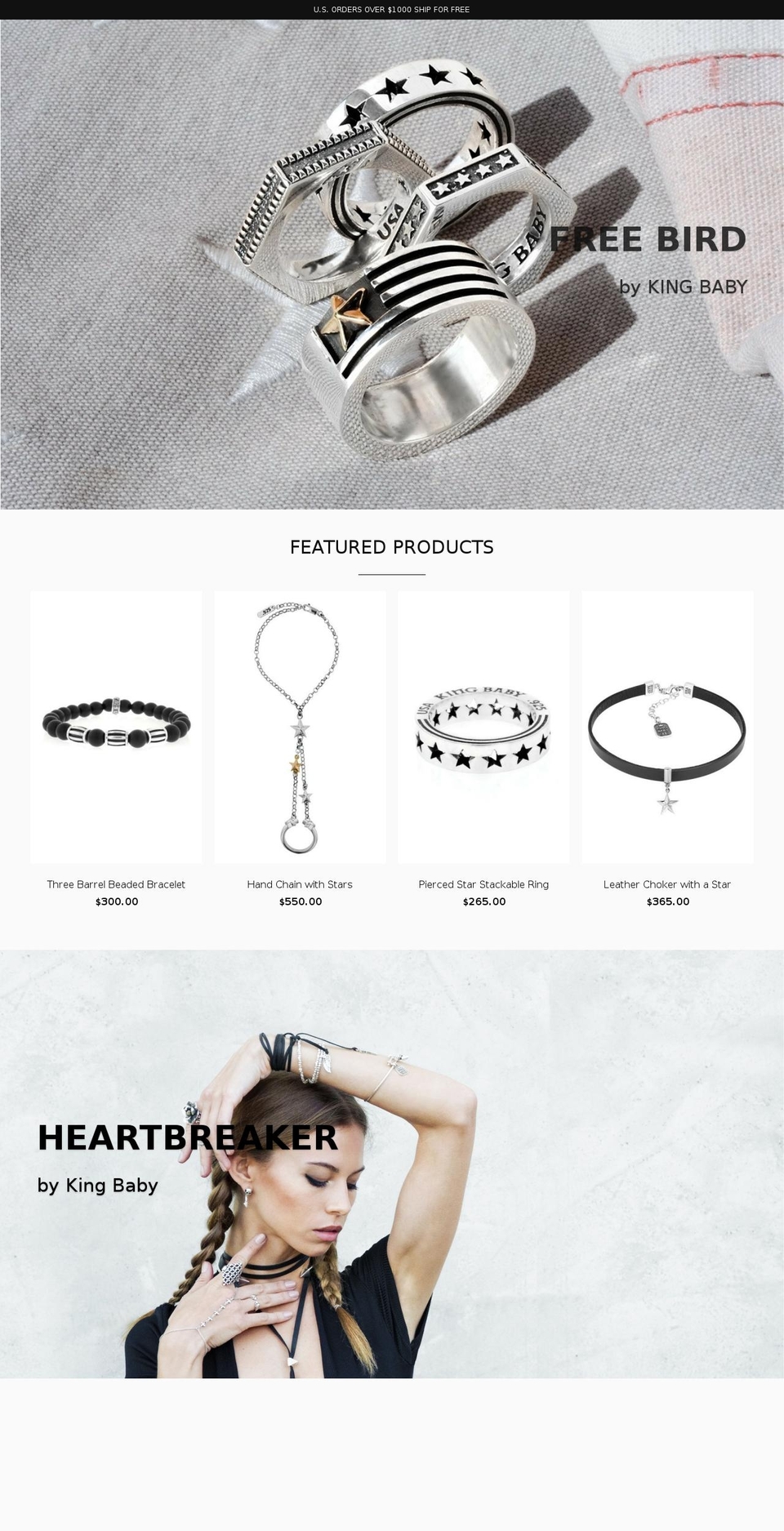 kingbabystationnery.com shopify website screenshot