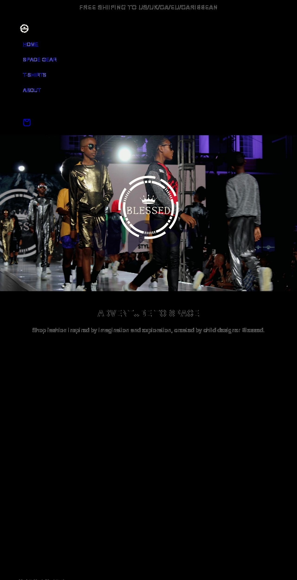 kingblessed.com shopify website screenshot