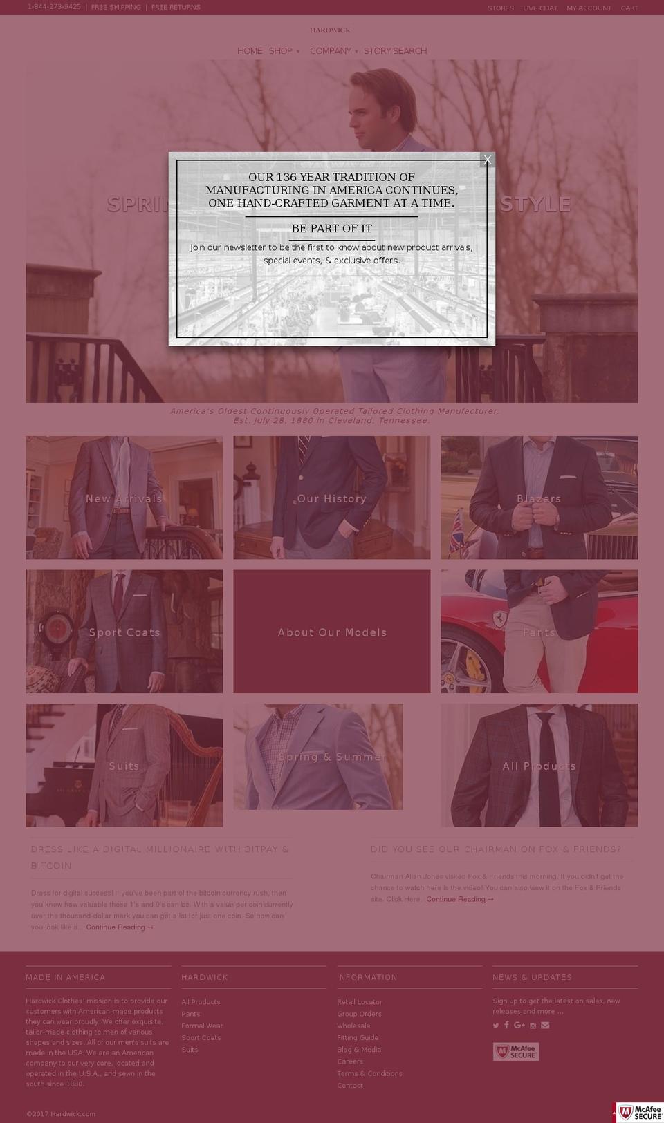 3\/23\/17 Hardwick Clothes Shopify theme site example kingcottonkhaki.com