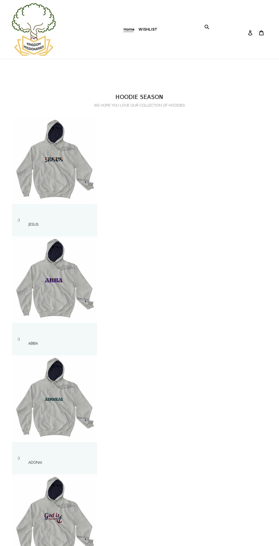 kingdom-missionaries.shop shopify website screenshot