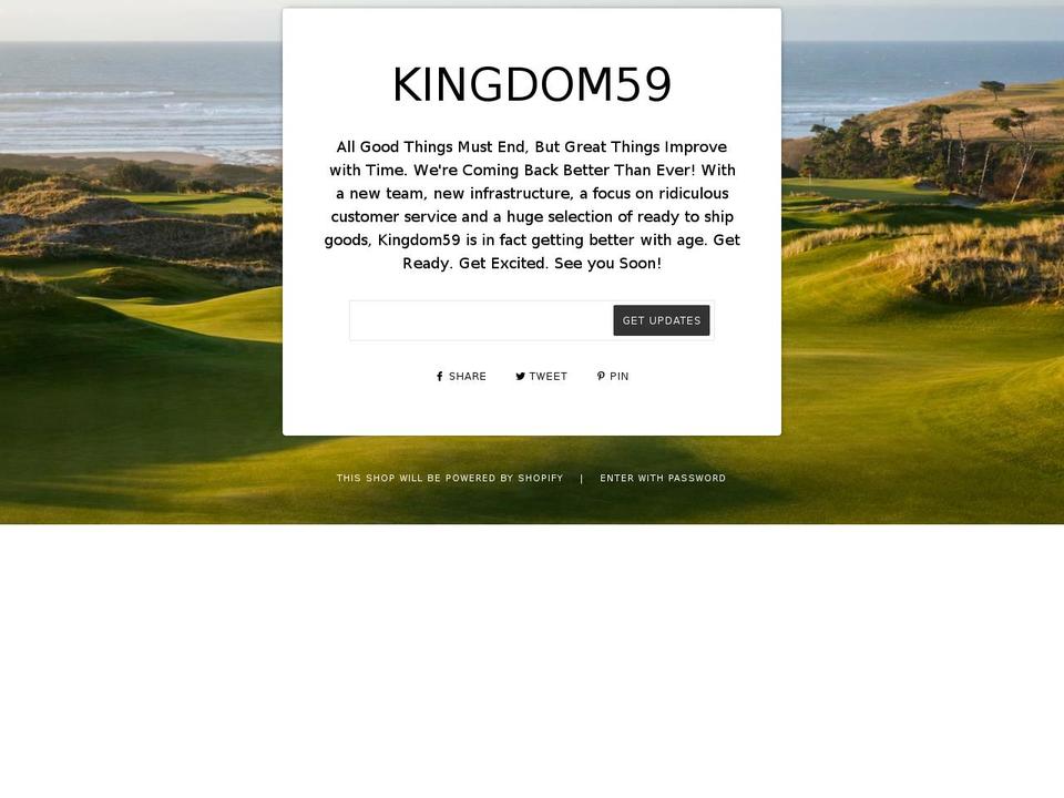 kingdom59.com — Shopify storefront screenshot